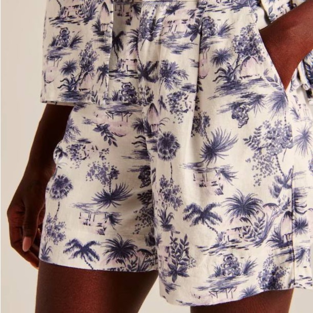 NWT Abercrombie Linen Blend Shorts